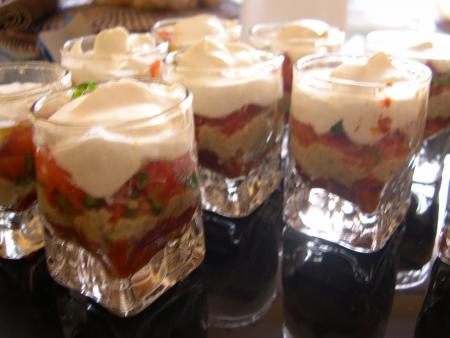 Millefeuille de crudit�s mousse � la ricotta