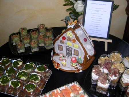 Vue d'ensemble du buffet